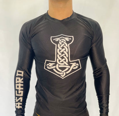 Thor's Hammer Long-Sleeve Grappling Rashguard